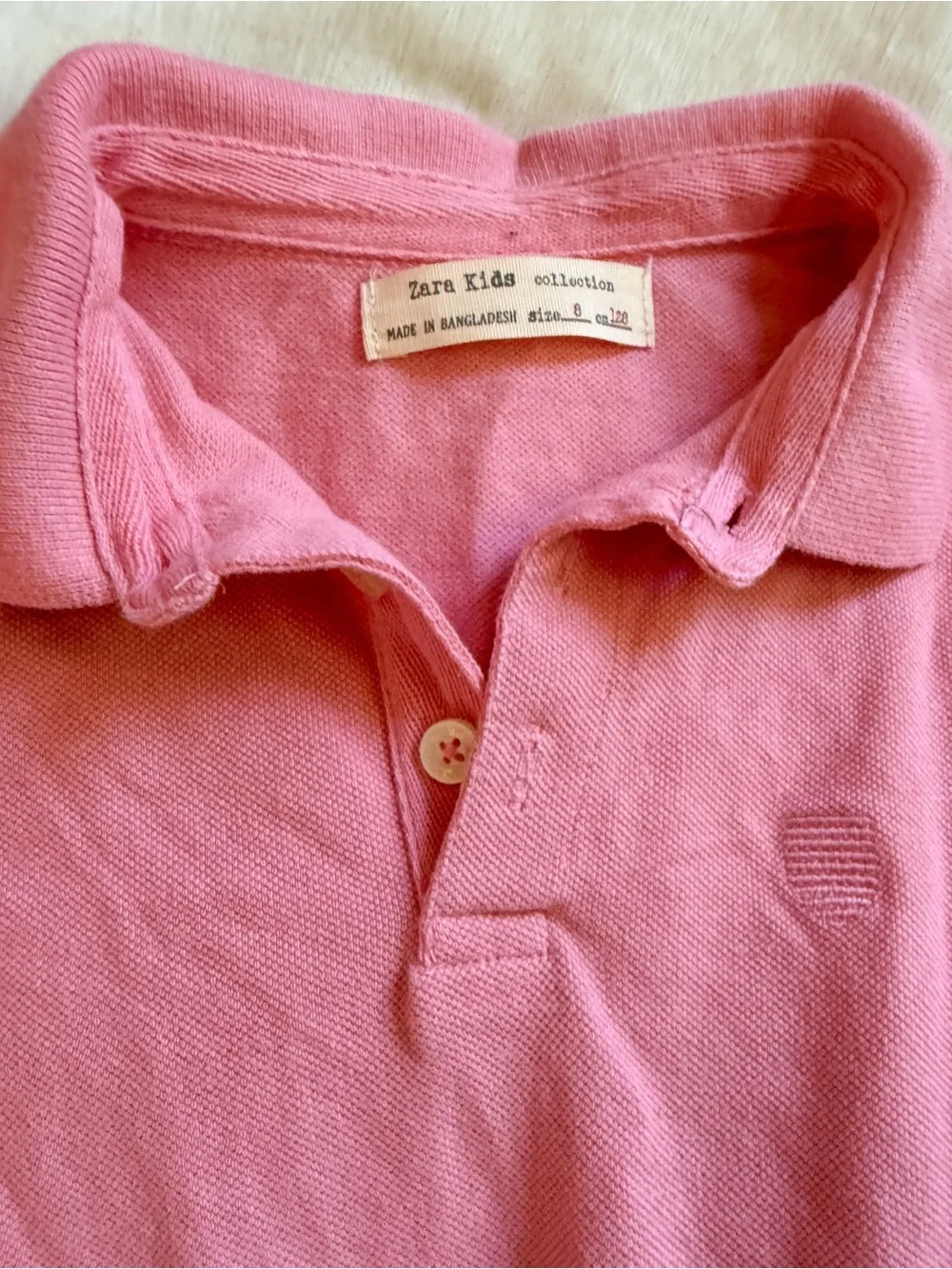 Boys Zara Pink Polo Shirt
